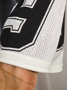 Sparklyn Tween 女童街头时尚运动队球衣号码拼接 V 领短款宽松短袖 T 恤，适合假日、夏季、旅行 - 白色 - 查看 6