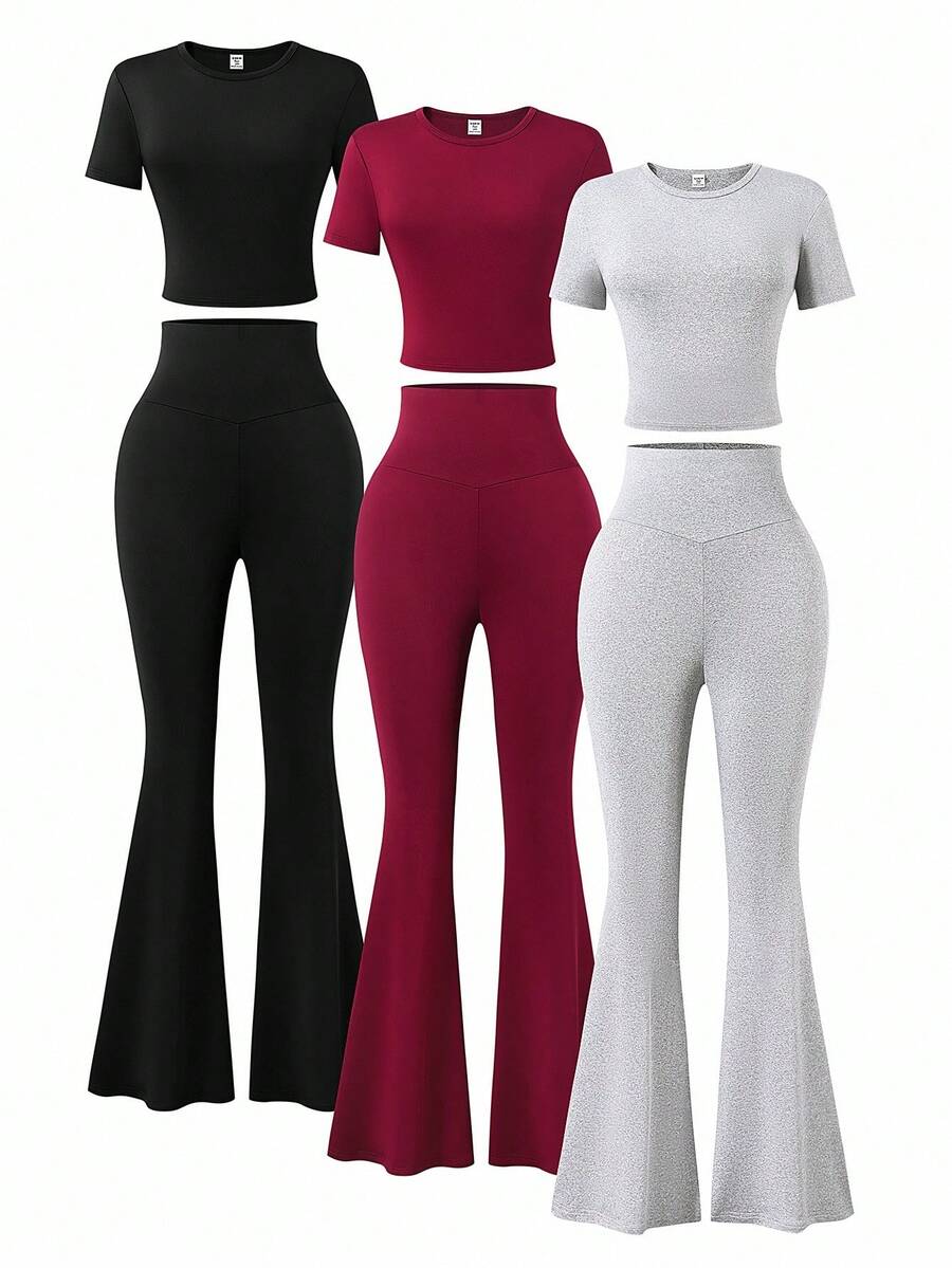 Bộ 2 quần dài tay cơ bản họa tiết Americana cổ điển dành cho nữ tuổi teen - Nhiều màu - Xem 1