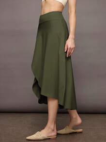 Activina Women's Skort With Pockets Tennis Skirt - Army Green - View 6