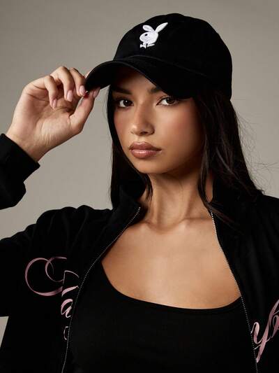 Missguided x Playboy 刺繍ロゴ入りベースボールキャップ