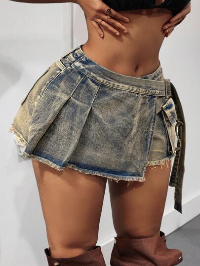 Slaydiva Quần Jeans Cargo Thời Trang Thường Ngày Cỡ Lớn Cho Nữ