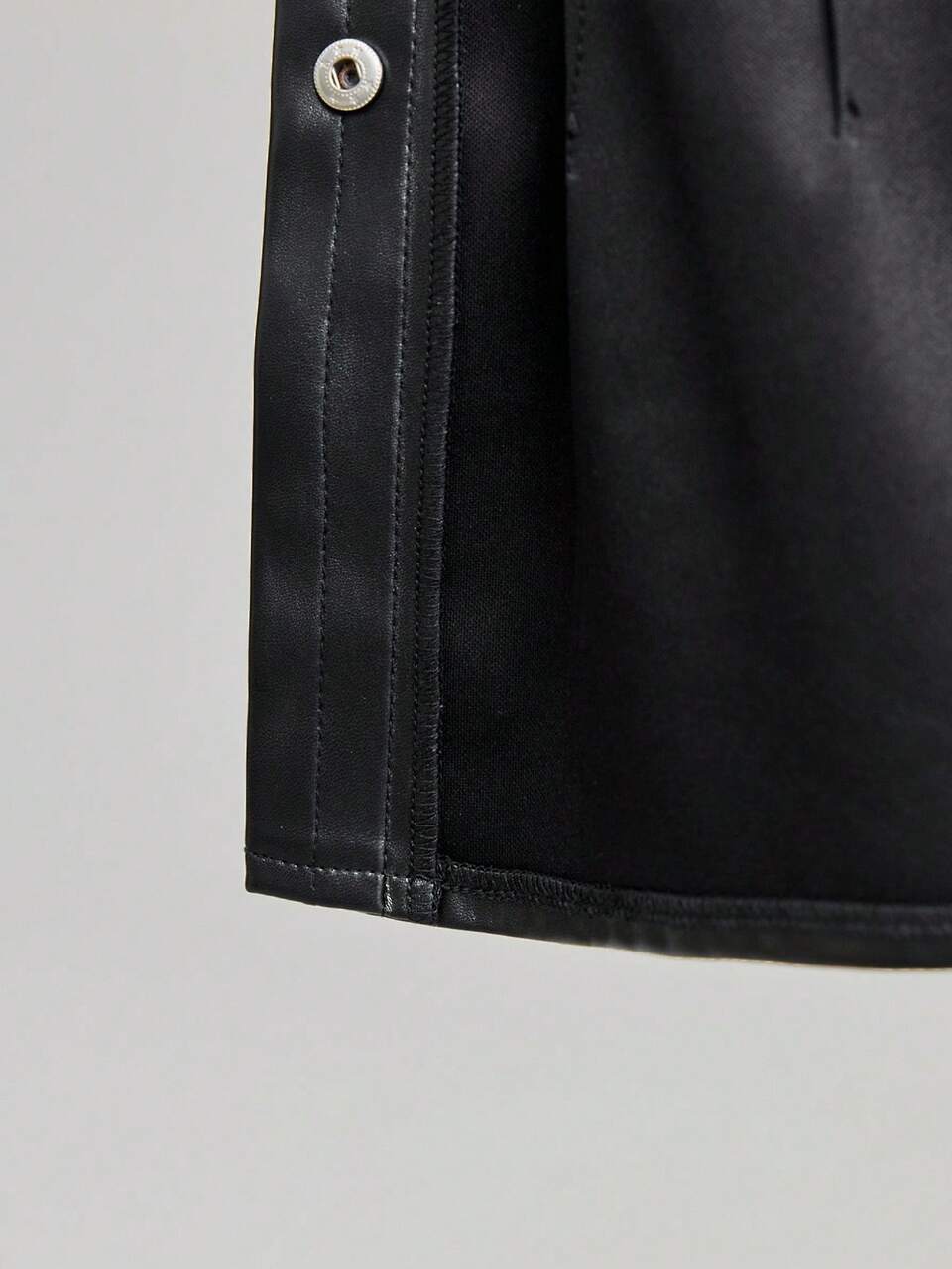 Women's Black Autumn Chic Night Out PU Leather Sleeveless Jacket,Stylish Solid Color Versatile Urban Commuter Vest For Office,Wedding Guest & Party