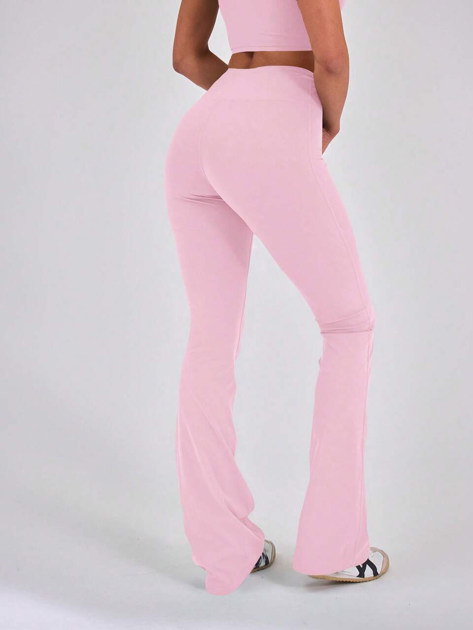 Active Pink Sculpt High Waisted Flare S Leggings Olnly