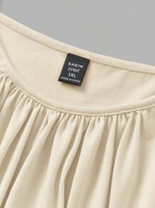 SHEIN EZwear 3pcs Plus Size Women Pleated Loose Camisole Adjustable Strap Camisole, Suitable For Spring And Summer Back To School - Multicolor - View 9