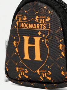 HARRY POTTER X SHEIN 带扣和拉链口袋的零钱包，多功能储物袋，硬币收集整理袋，男女皆宜 - 彩色 - 查看 4