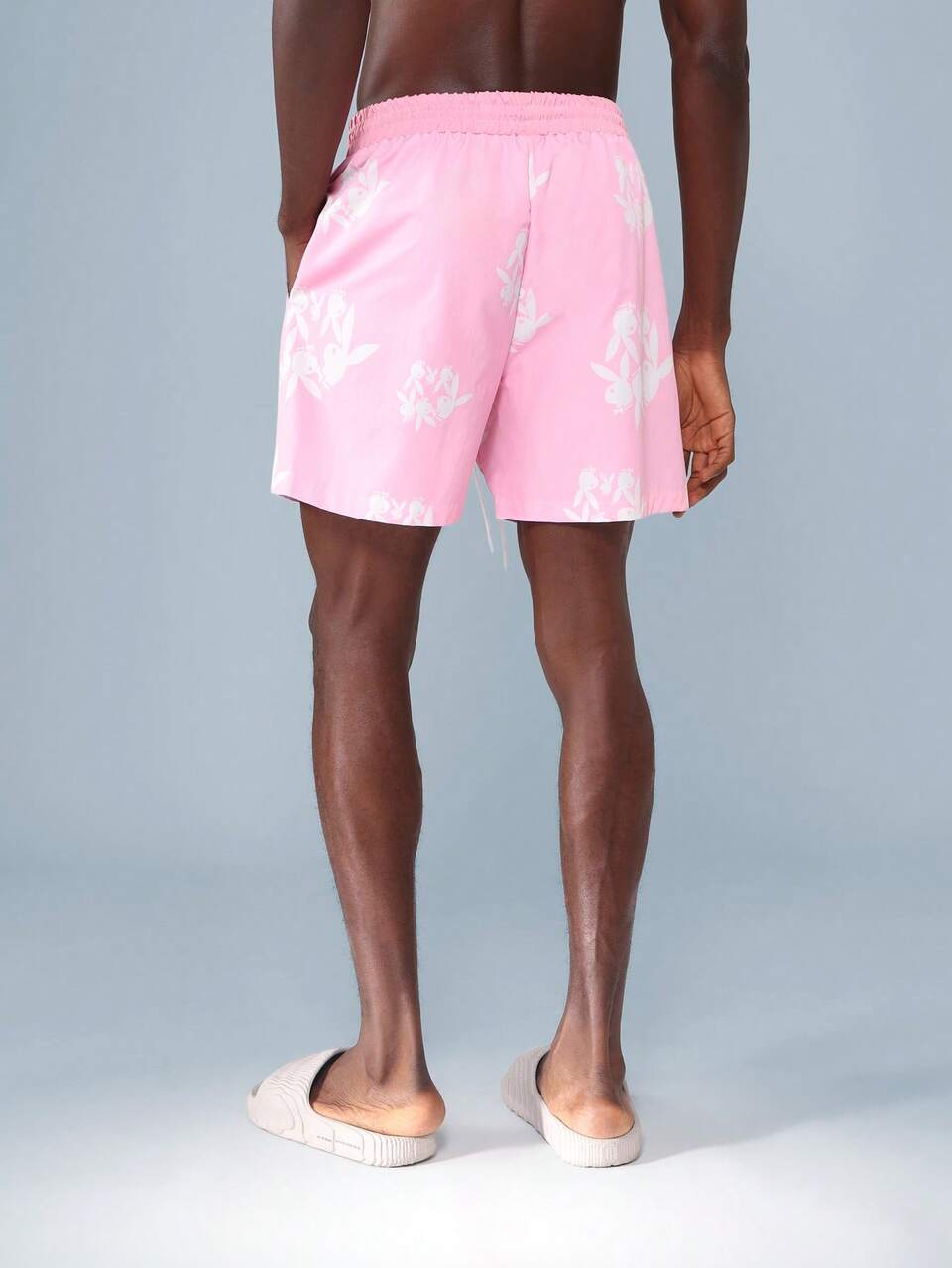 PLAYBOY X SUMWON Abstract Print Pattern Beach Board Shorts