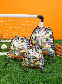 LOONEY TUNES X SHEIN Organisateur de voyage léger avec contraste de couleurs preppy - Multicolore - Voir 1