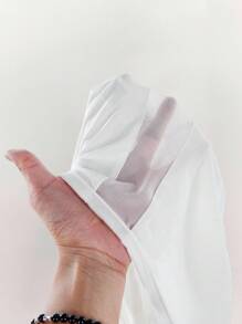 Amplova 女士网眼拼布无袖连体衣 - 白色 - 查看 8