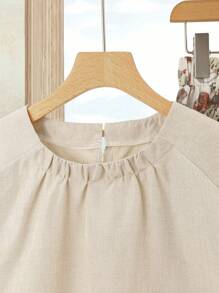 Rusticease 2件套女士度假休闲纯色上衣和花卉印花裙 - 彩色 - 查看 5