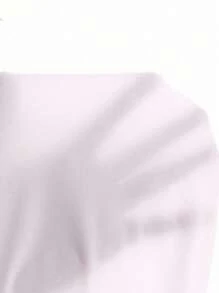 Genkimix Kids 女孩优雅简约时尚优雅翻领落肩长袖宽松白色刺绣荷叶边设计百搭衬衫，适合秋季