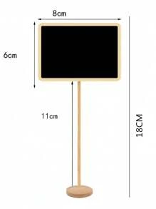 6PCS Mini Blackboard Set 4x6 Inch Wooden Message Board With Stand Small Chalkboard For Wedding Table Numbers Birthday Party Decor Event Signage Rustic Display Board Home Cafe Office Decoration - Multicolor - View 7