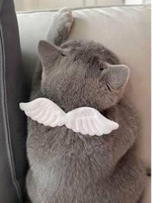 1 件天使之翼，可爱猫项圈，宠物项圈，可调节，柔软，颈部配饰，适合猫和中小型犬 - 彩色 - 查看 4