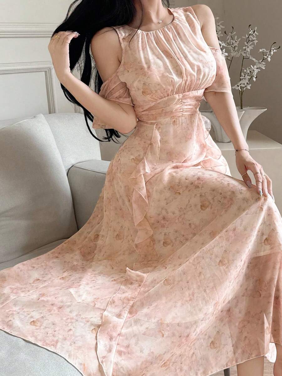 TrendSteals 女士长款纯色连衣裙,时尚适合夏季 - 彩色 - 查看 1