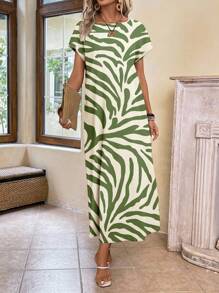 EMERY ROSE Vestido Casual Minimalista Versátil para Mulheres, Primavera/Verão
