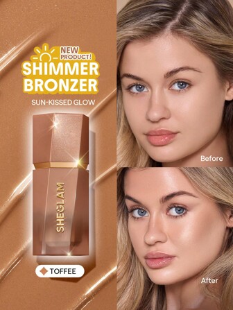 Bronceador LíQuido Sun Beam Shimmer-Toffee Bronzer LíQuido No Graso Bronceador Natural De Larga DuracióN Que Da Forma A Contornos Y Es Ligero GraduacióN CumpleañOs Vacaciones Verano OtoñO Y2K Elegante Moda Mujeres NiñAs Maquillaje CosméTico Belleza Fiesta Playa Viaje Camping Aire Libre Escuela Campus ExcursióN Festivales DecoracióN Regalo Presente Rosa Chica Cosplay Mejor Color Encanto Vibra