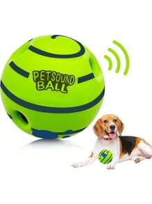 1 件大型摇摆狗玩具球，摇晃发出有趣的咯咯声，吱吱作响的狗玩具球，用于训练牙齿清洁的咀嚼球，适合中大型犬的室内外狗礼物