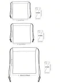 LOONEY TUNES X SHEIN Organisateur de voyage léger avec contraste de couleurs preppy - Multicolore - Voir 4