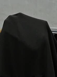 SHEIN EZwear 加大码商务休闲黑色长裤，带肩带装饰，适合日常、外出、约会、通勤 - 黑色 - 查看 7