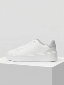 MOTF PREMIUM 厚底休闲运动鞋 - 銀色 - 查看 3