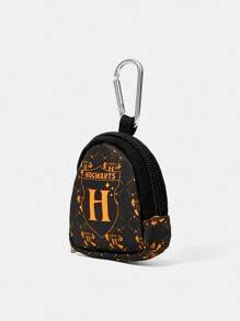 HARRY POTTER X SHEIN 带扣和拉链口袋的零钱包，多功能储物袋，硬币收集整理袋，男女皆宜 - 彩色 - 查看 3