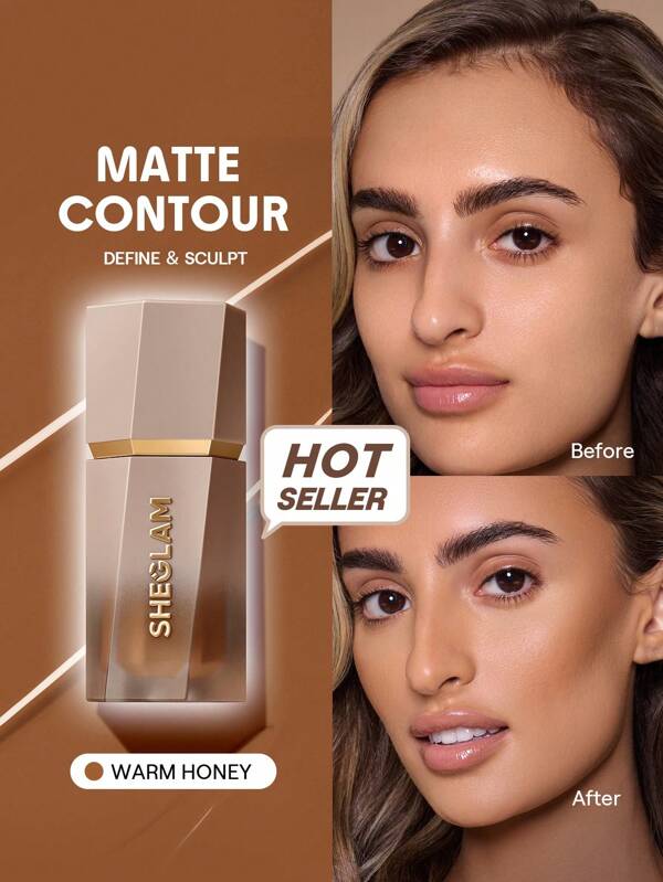 SHEGLAM Sun Sculpt Liquid Contour-Warm Honey Gel Cream Contour Non-Greasy Long Lasting Highly Pigmented Natural Contour Contouring Weightless Bronzer Christmas Winter Brown Contour & Bronzer Graduation Birthday Holiday Summer Fall Autumn Y2K Fancy Fashion Women Makeup Cosmetic Party Beach Travel Camping Outdoors School Campus Trip Festivals Decor Gift Present Rose Girl Cosplay Best Color Charm Vibe