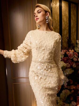 MOTF Soiréza CONTRAST PAILLETTEN ZEEMEERMIN AVONDJURK