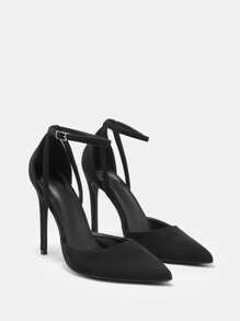 CUCCOO BIZCHIC Damskie szpilki ze szpiczastym noskiem, w jednolitym kolorze, jesień, Nowy Rok, święta