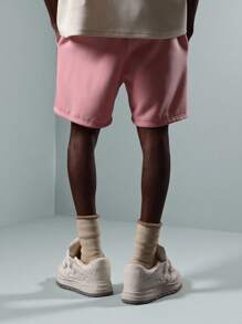 PLAYBOY X SUMWON Summer Festival Drawstring Loungewear Shorts Streetwear Rhinestone Graphics Casual Comfort Urban Style - Pink - View 2
