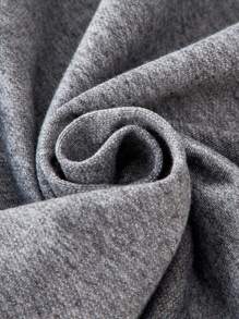 SHEIN Explorewe 2 件套青少年男孩休闲翻领字母印花长袖衬衫和运动慢跑裤套装，适合秋季/春季日常通勤穿着