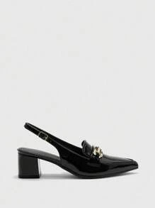 CUCCOO BIZCHIC 百搭女士休闲简约时尚高跟鞋 - 黑色 - 查看 2