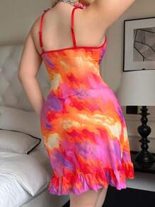 SHEIN 2 pièces Ensemble de lingerie Grande taille avec armature en tulle - Multicolore - Voir 2