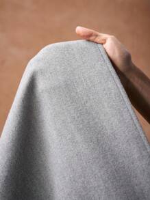 Zivah 2025秋冬新品 音乐节及毕业季 学院风 学生装 日常休闲 百搭 度假 海滩 日光浴 街头风 通勤 优雅流苏边斗篷式大衣 - 灰色 - 查看 7