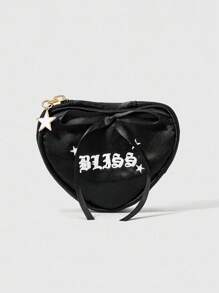 ROMWE Kawaii 时尚可爱英文刺绣迷你便携化妆包 - 彩色 - 查看 1