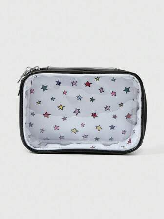 Kawaii Borsa cosmetica vintage grande capacità a forma di stella carina e portatile per le donne