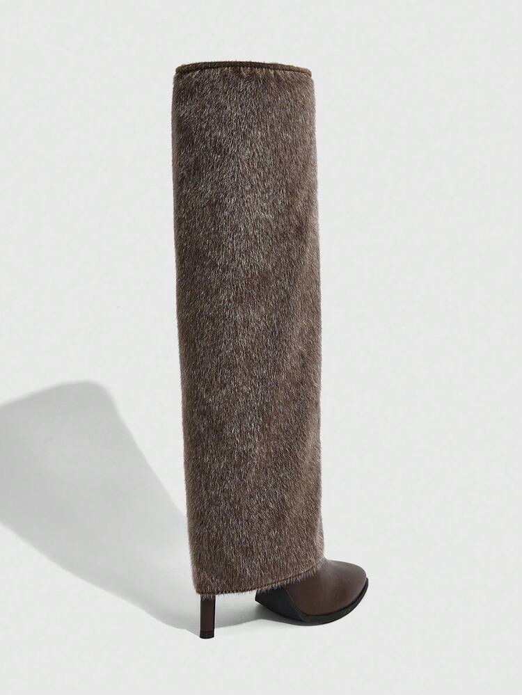 CUCCOO SZL Cuccoo Pointed Toe Thigh-High Slim High Heel Long Boots, Sexy Bad Girl Knight Boots For Women
