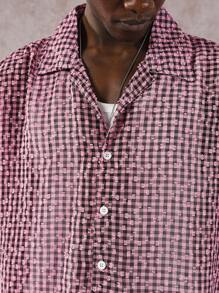 PAVTROS Manfinity Streetrush Men's Summer Casual Plaid Short Sleeve Shirt (Random Pattern) - Multicolor - View 8