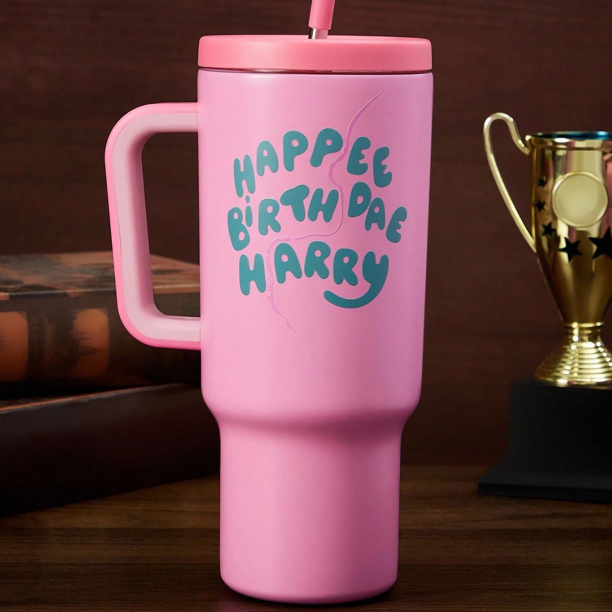 40oz /1200 Ml Tumbler With Handle, Insulated Cup, Vacuum Insulated Water Bottle, Leak-Proof Lid And Straw, Stainless Steel Travel Mug, Car Mug