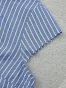 Regalyn Plus Size Women Sleeveless Striped Simple Versatile Dress