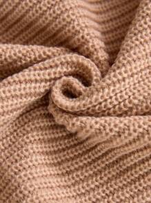 Váy len tay raglan thắt nơ eo màu tương phản cho nữ - Nhiều màu - Xem 12