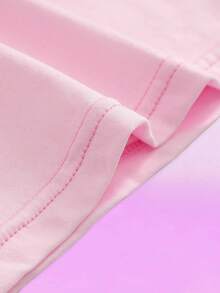 Áo ba lỗ viền ren cho bé gái tuổi teen, áo lót thường ngày - Hồng - Xem 4