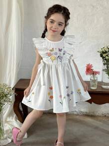 LMoss Kids LMoss 女童编织花卉荷叶边休闲连衣裙 花童连衣裙 白色蝴蝶连衣裙 白色连衣裙 女童连衣裙 女童白色花朵连衣裙 蝴蝶连衣裙 白色连衣裙 女童 白色连衣裙 白色花朵连衣裙 女童刺绣连衣裙 女童白色夏季连衣裙 复古风格连衣裙 女童白色刺绣连衣裙 春季连衣裙 女童花卉连衣裙 白色连衣裙 刺绣连衣裙 女童白色蝴蝶连衣裙 - 白色 - 查看 6