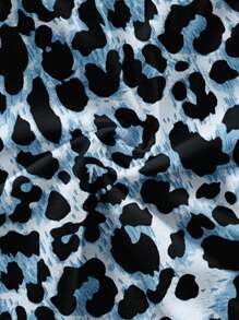 Soleia 性感蓝色豹纹复古休闲度假风格性感风格可爱 Y2K Coconutgirl 波西米亚度假波西米亚音乐节适合夏季女士 2 件套 - 彩色 - 查看 7