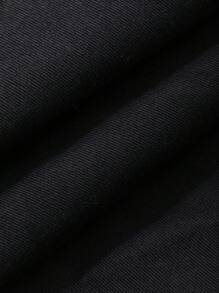 DAZY Women's Solid Color Loose Waistband Drawstring Casual Street Wear Bermuda Shorts