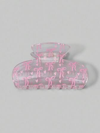 Kawaii 1 pieza Pinza para el pelo con flor de mariposa rosa elegante, accesorios para el cabello para mujeres