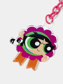 THE POWERPUFF GIRLS X SHEIN Portachiavi in acrilico con motivo a ranuncolo - Multicolore - Visualizzare 3