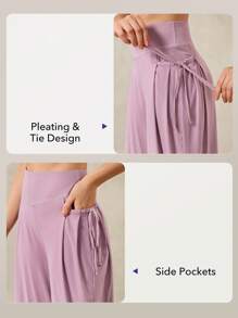 OutZeal Women Cool Touch Silky Soft UV Protection Pockets Outdoor Pants Travel Vacation Casual - Mauve Purple - View 4