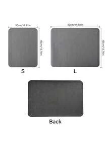 SHEIN Dish Drying Mat For Kitchen Counter, Heat Resistant Drainer Mats With Non-Slip Rubber Backed, Hide Stain Kitchen Super Absorbent Draining Mat, Easy To Clean Dish Rack Pad, Dark Grey - Dark Grey - View 3