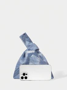 Women's Fashion Personalized Street Style Chic Patchwork Print Handbag - Multicolor - View 4