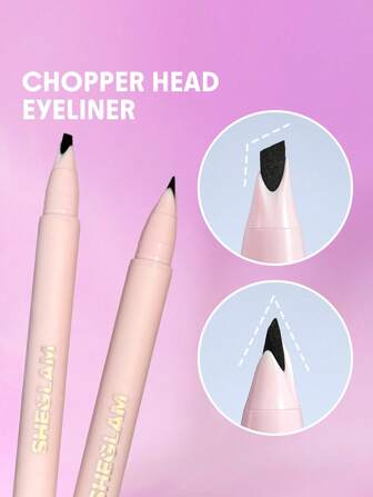 Think Sharp Eyeliner Black Long-Lasting Smooth Ultra-Thin Chopper Head Pen Beginner Eyeliner Quick Drying Non-Smudging Ultra-Fine Water And Oil-Proof Blendable Smooth Eye Make Up Henna Graduation Birthday Holiday Summer Fall Autumn Y2K Fancy Fashion Women Makeup Cosmetic Party Beach Travel Camping Outdoors School Campus Trip Festivals Decor Gift Present Rose Girl Cosplay Best Color Charm Vibe