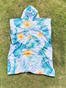 SHEIN 1pc Hooded Wearable Bath Towel, Personalized Superfine Fiber Quick-Drying Cloak With Zipper Design Beach Towel, Windproof, Sun-Proof, Thermal Insulation, For Adults, Men, Women, Couples After Bathing, Beach, Outdoor, Household Use Summer Wedding Home Bathroom Decor Beach Wear Back To School